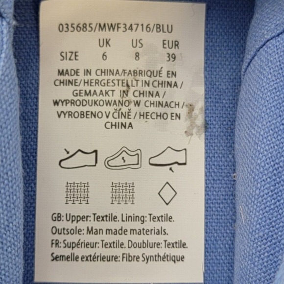 Mountain Warehouse Womens St. Ives Espadrilles Blue Size 8 - Picture 7 of 8